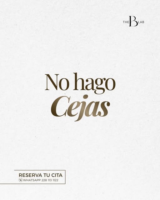 No hago cejas